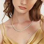 Diamond Tennis Necklace – Elegant Crystal Chain