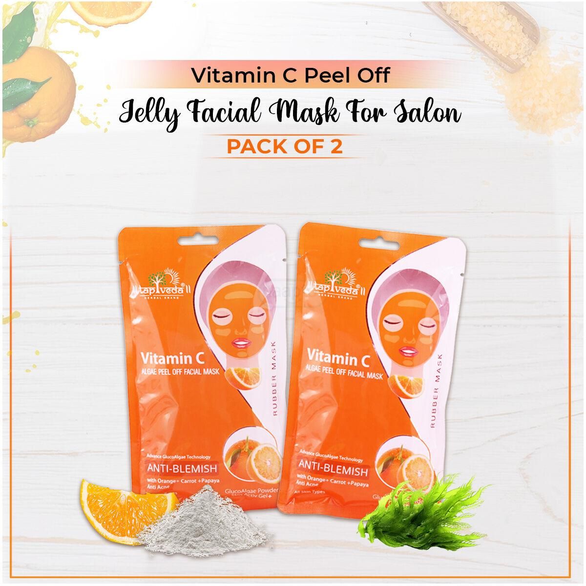 Vitamin C Peel-Off Jelly Facial Mask (Pack of 2)